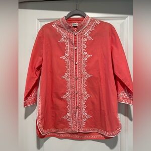 Caro of Honolulu embroidered‎ top